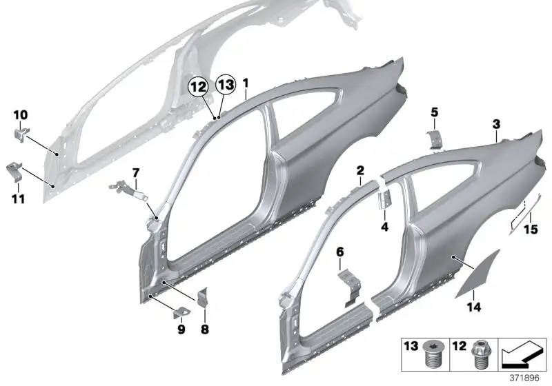 BMW Positionierungshilfe T-Bolzen 41212460147