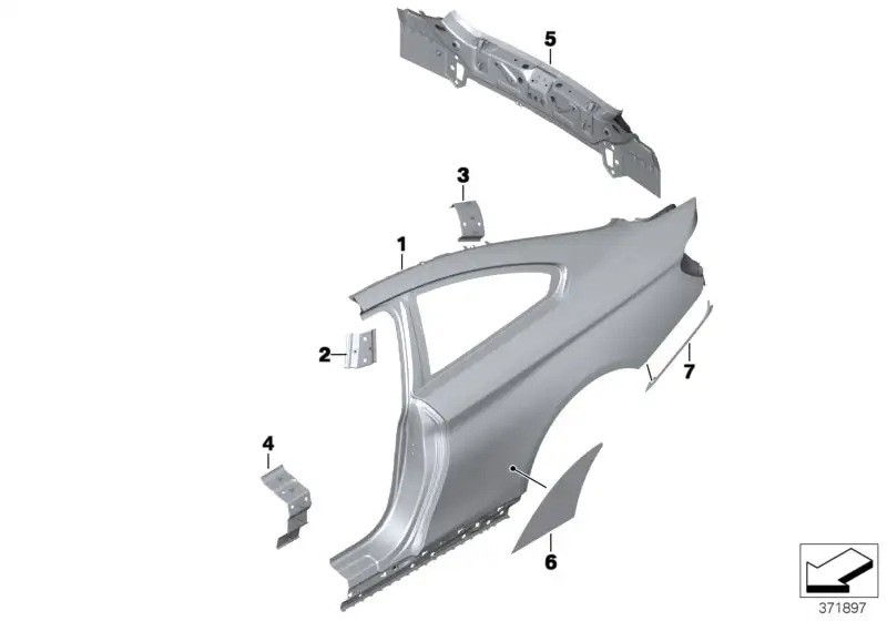 BMW Dichtscheibe 07149304035 - Bildposition --