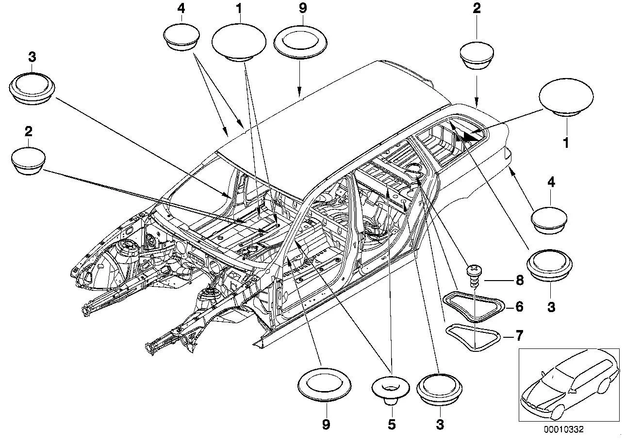BMW Dichtung E39 51718204376