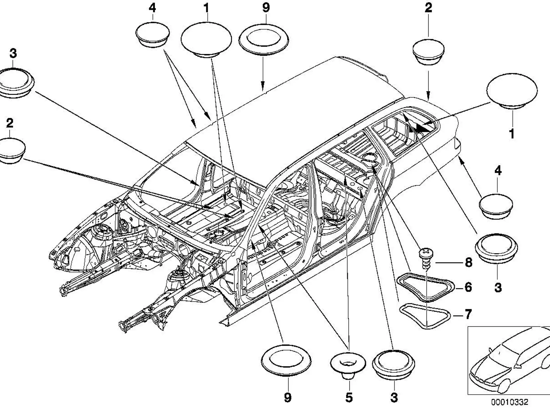 BMW Dichtung E39 51718204376