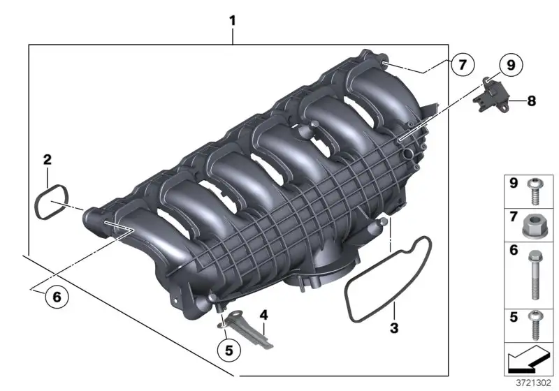 BMW Sauganlage F82 11617853857 - 4er F82