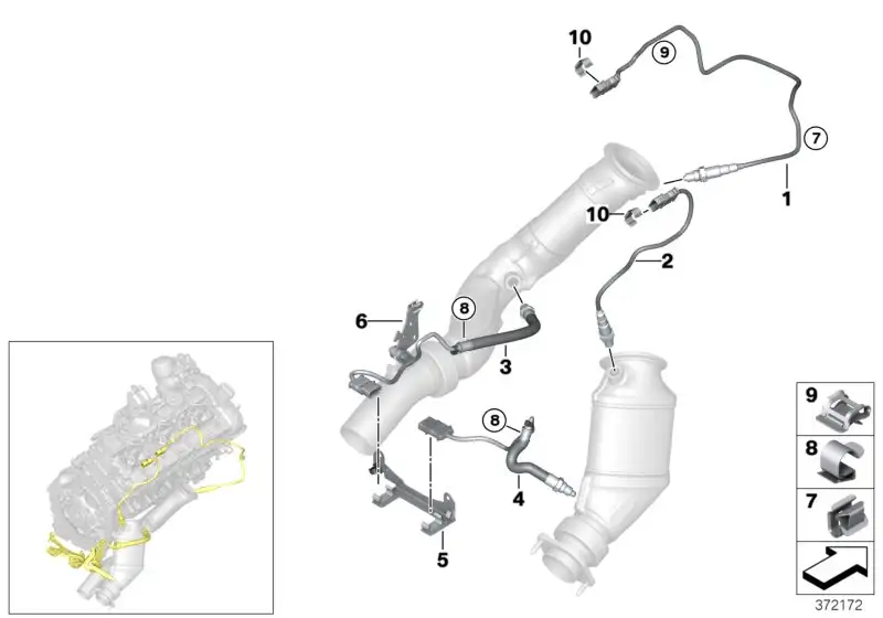 BMW Lambda-Regelsonde F80 F82 F83 F87N 11787848482 - 2er, 3er, 4e