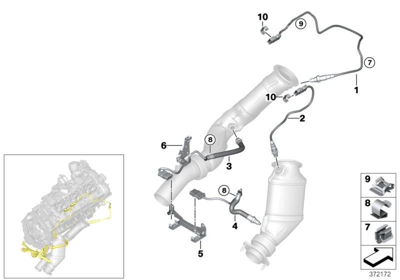 BMW Lambda-Monitorsonde F80 F82 F83 F87N 11787848486