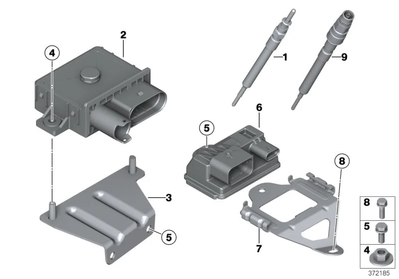 BMW Glühsteuergerät E60 E61 E81 E82 E83 E84 E87 E88 E90 E91 E92 E93 12218591723