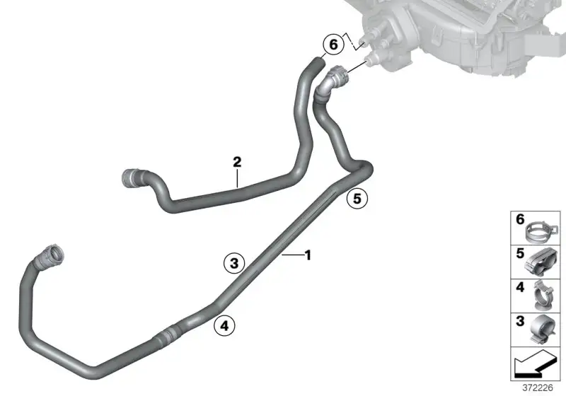 BMW Kühlmittelschlauch Vorlauf F25 F26 64219221117