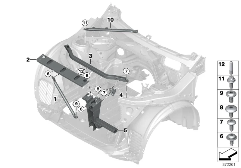 BMW Kombi-Linsenschraube E52 E61 E86 F01 F02 F04 F06 F07 F10 F11 F12 F13 F20 F21 F22 F23 F25 F26 F30 F31 F32 F33 F34 F36 F39 F44 F45 F46 F48 F80 F95 F96 G05 G06 G07 G12 G20 G21 G28 F54 F55 F56 F56E F57 F60 R52 R60 R61 07147234925