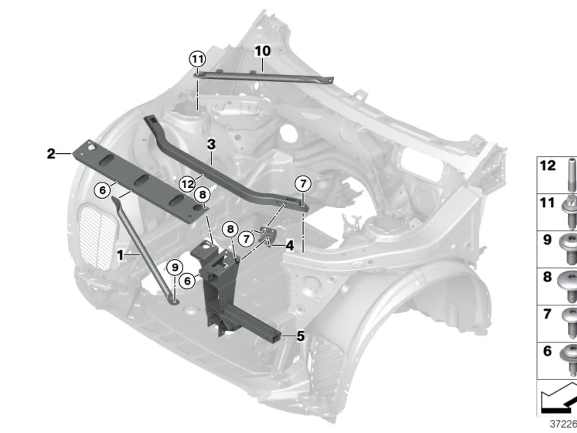 BMW Kombi-Linsenschraube E52 E61 E86 F01 F02 F04 F06 F07 F10 F11 F12 F13 F20 F21 F22 F23 F25 F26 F30 F31 F32 F33 F34 F36 F39 F44 F45 F46 F48 F80 F95 F96 G05 G06 G07 G12 G20 G21 G28 F54 F55 F56 F56E F57 F60 R52 R60 R61 07147234925
