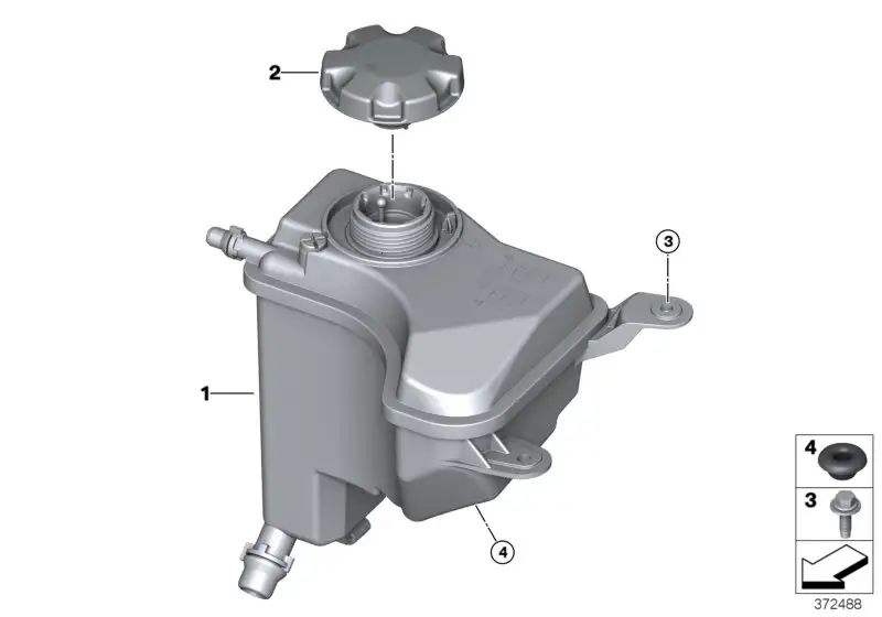 BMW Ausgleichsbehälter F39 F20 F44 F45 F46 F48 F54 F55 F56 F57 F6