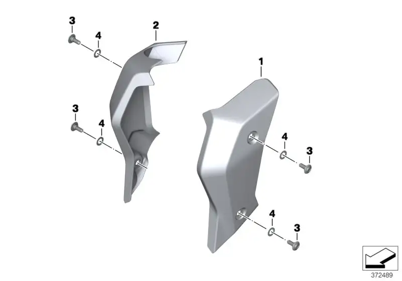 BMW Kühlerblende links K53 46638534267 - Bildposition 01