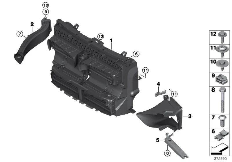 BMW Linsenschraube F15 F16 F30 F31 F34 F39 F20 F44 F45 F46 F48 F90 F91 F92 F93 G11 G12 G14 G15 G16 G30 G31 G32 K53 K54 I01 F54 F55 F56 F57 F60 07149227852