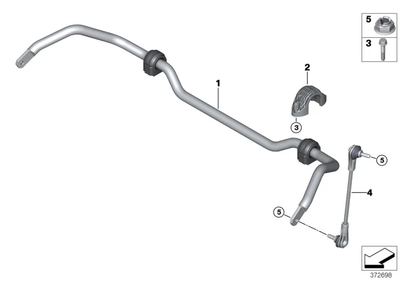BMW Pendelstütze vorn F39 F20 F44 F45 F46 F48 F54 F60 31306862864
