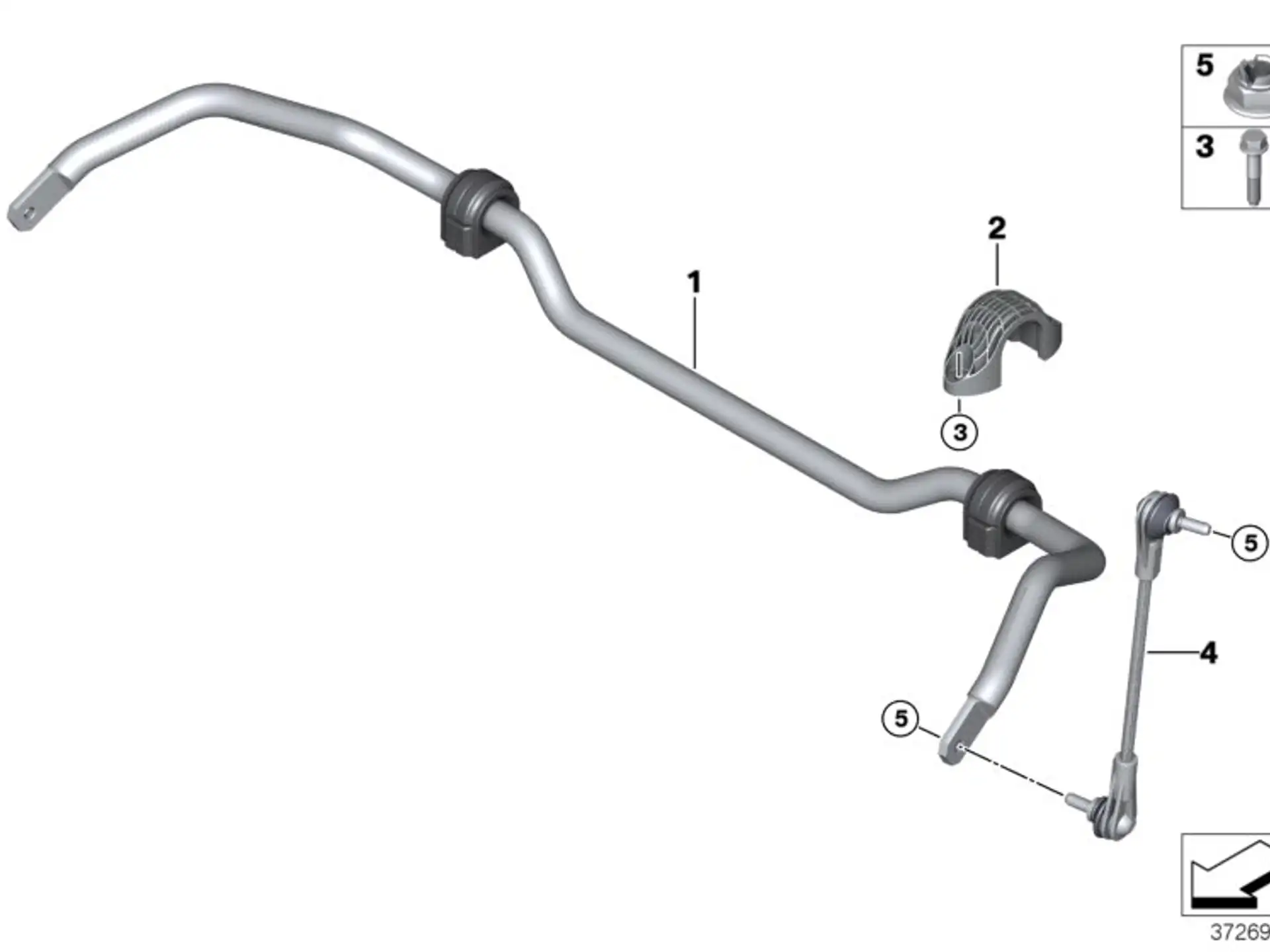BMW Pendelstütze vorn F39 F20 F44 F45 F46 F48 F54 F60 31306862864