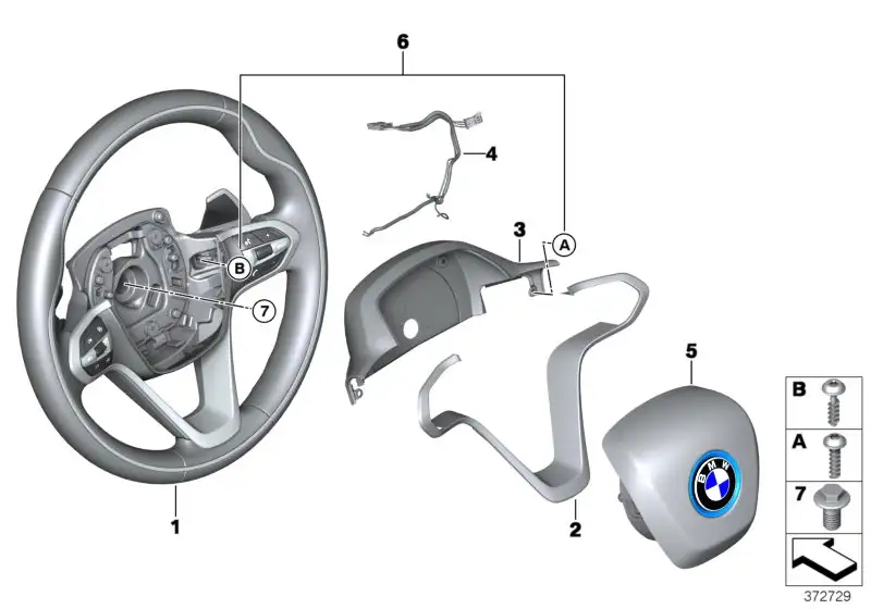 BMW Airbageinheit Fahrerseite I12 I15 32306993241