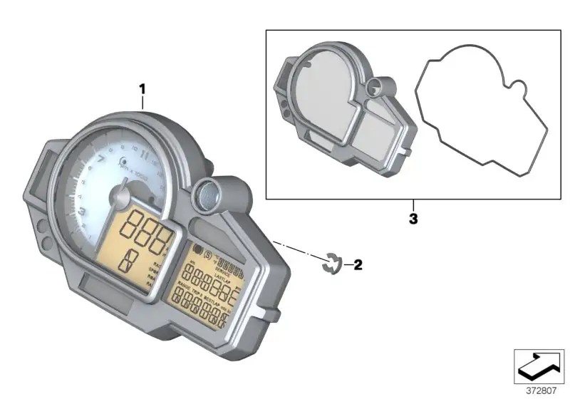 BMW Instrumentenkombination K46 62117721877