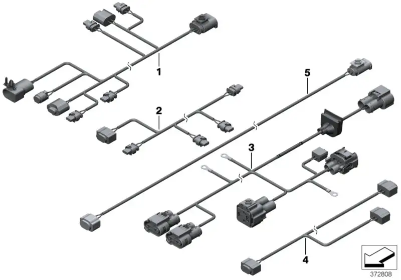 BMW Kabelsatz Frontschürze 61129335481