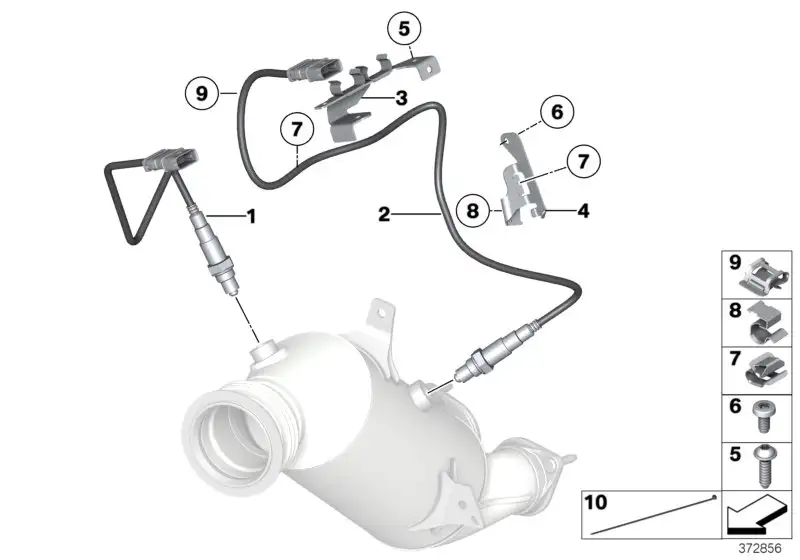 BMW Lambda-Monitorsonde E70 E71 E82 E88 E90 E91 E92 E93 F01 F02 F
