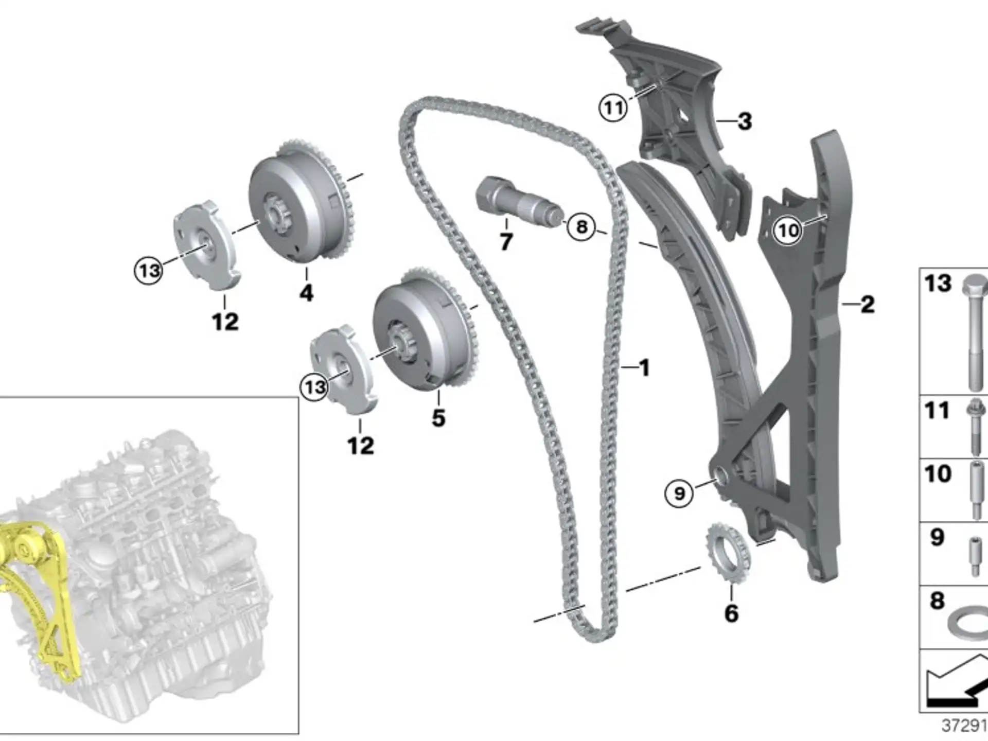 BMW Bundschraube E60 E61 E63 E64 E65 E66 E70 E71 E81 E82 E83 E84 E85 E86 E87 E88 E89 E90 E91 E92 E93 F01 F02 F06 F07 F10 F11 F12 F13 F15 F16 F20 F21 F22 F23 F25 F26 F31 F32 F33 F34 F36 F80 F82 F83 F87 F87N 11367524954
