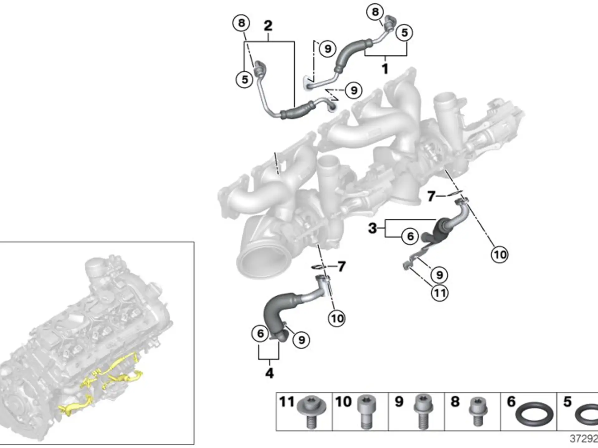 BMW Dichtung asbestfrei E70 E71 E84 E89 F01 F02 F06 F07 F10 F11 F12 F13 F15 F16 F20 F21 F22 F23 F25 F26 F30 F31 F32 F33 F34 F36 F39 F44 F45 F46 F48 F80 F82 F83 F87N F97 F98 G01 G02 G05 G06 G07 G11 G12 G14 G15 G16 G20 G21 G30 G31 G32 F54 F55 F56 F57 F60 11