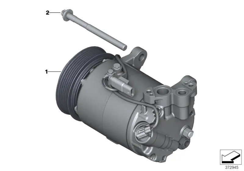 BMW Klimakompressor mit Magnetkupplung F10 F11 F15 G05 G06 G07 G1