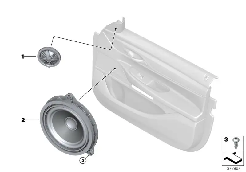 BMW Mitteltonlautsprecher F90 G11 G12 G30 G31 G32 65139354085