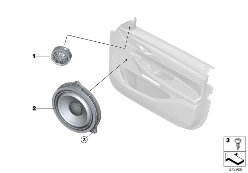 BMW Mitteltonlautsprecher High End Sound Sys F95 F96 G05 G06 G07