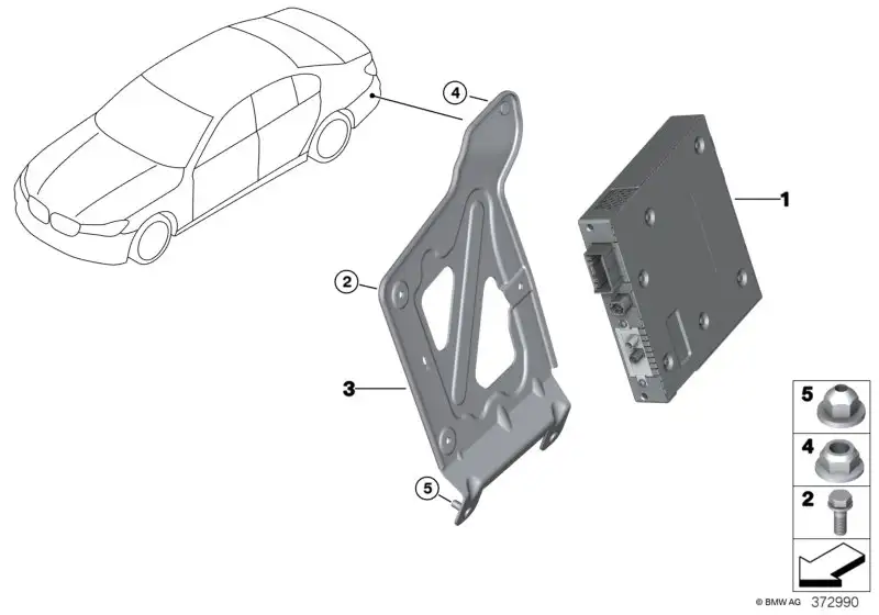 BMW Halter TV Modul F90 G30 65159367950