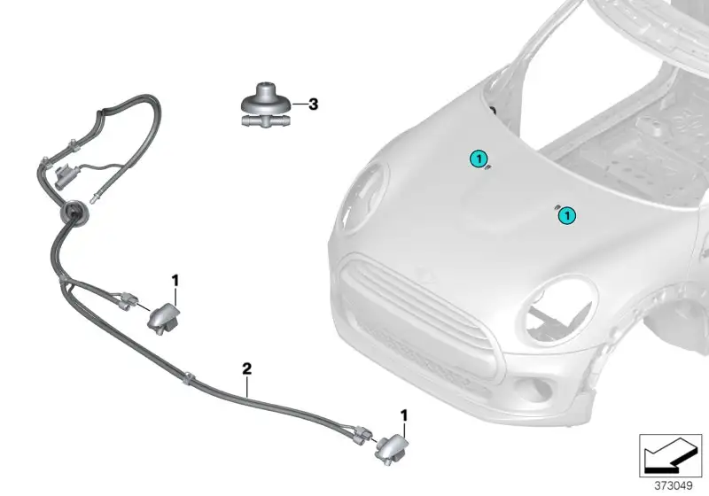 BMW Spritzdüse F55 F56 F56E F57 61667410756