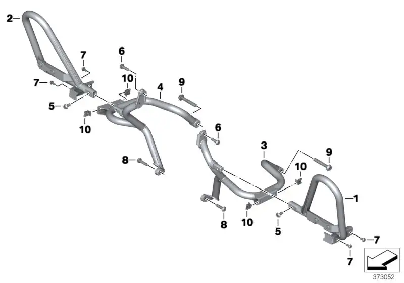 BMW Halter links K52 11848548599