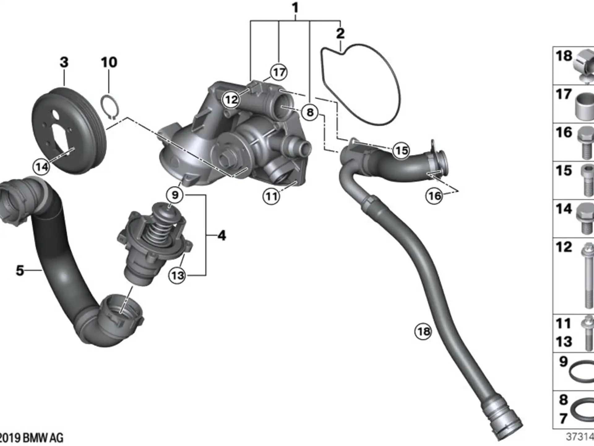 BMW Formdichtung F80 F82 F83 F87N 11517848520