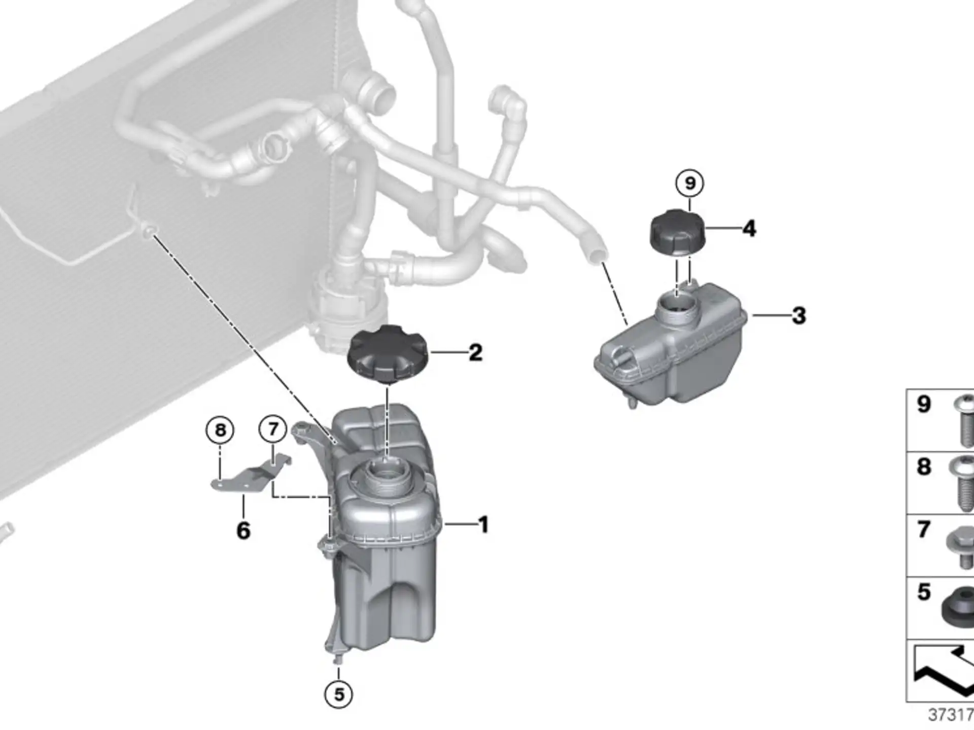 BMW Ausgleichsbehälter 17132284600