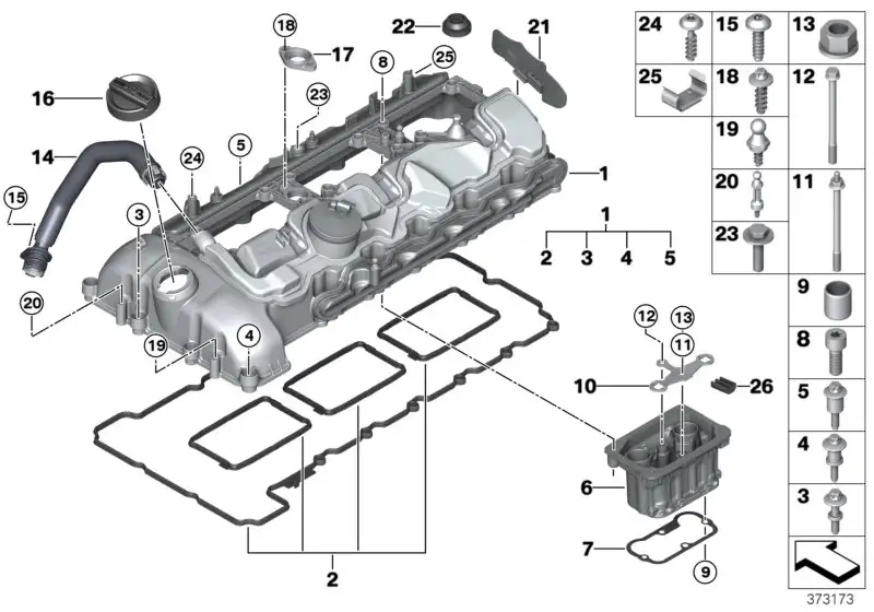 BMW ASA-Schraube E70 E71 E82 E88 E90 E91 E92 E93 F01 F02 F06 F07