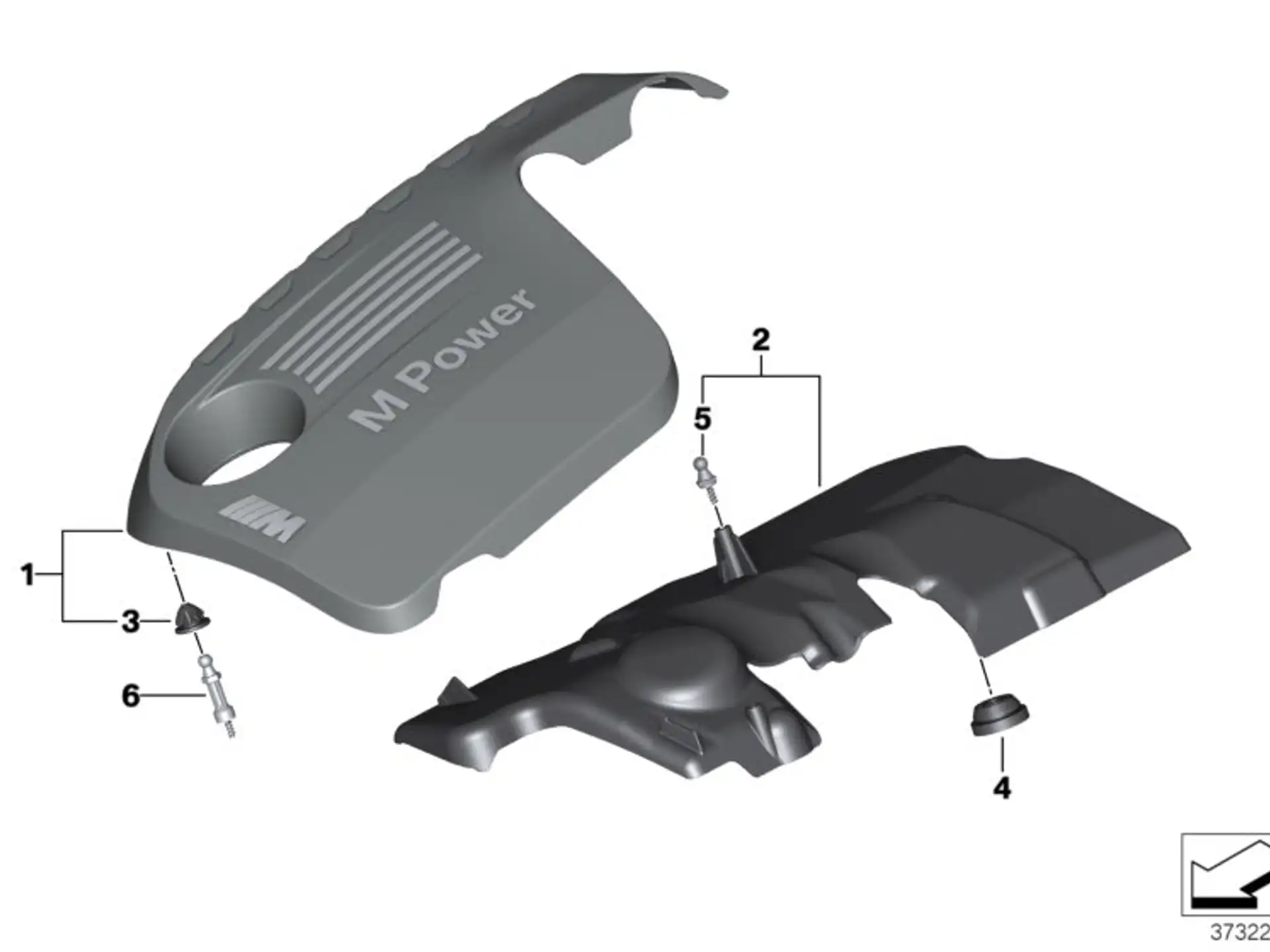 BMW Zündspulenabdeckung F80 F82 F83 F87N 11127846412