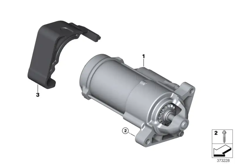 BMW Anlasser F45 F46 F48 F54 F55 F56 F57 F60 12417649090