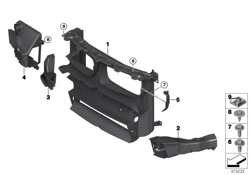 BMW Luftführung Bremse rechts F85 F86 51748056316 - X5, X6 M