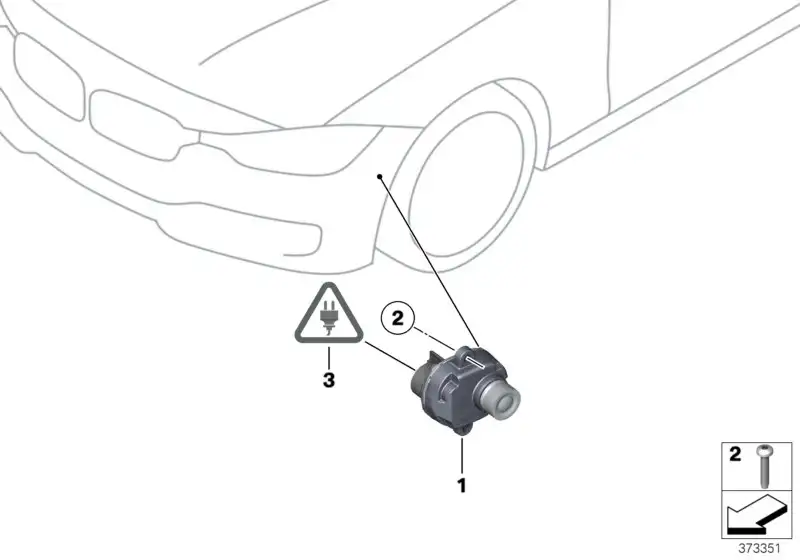 BMW Kabelsatz Side View Camera F33 F34 61119344285