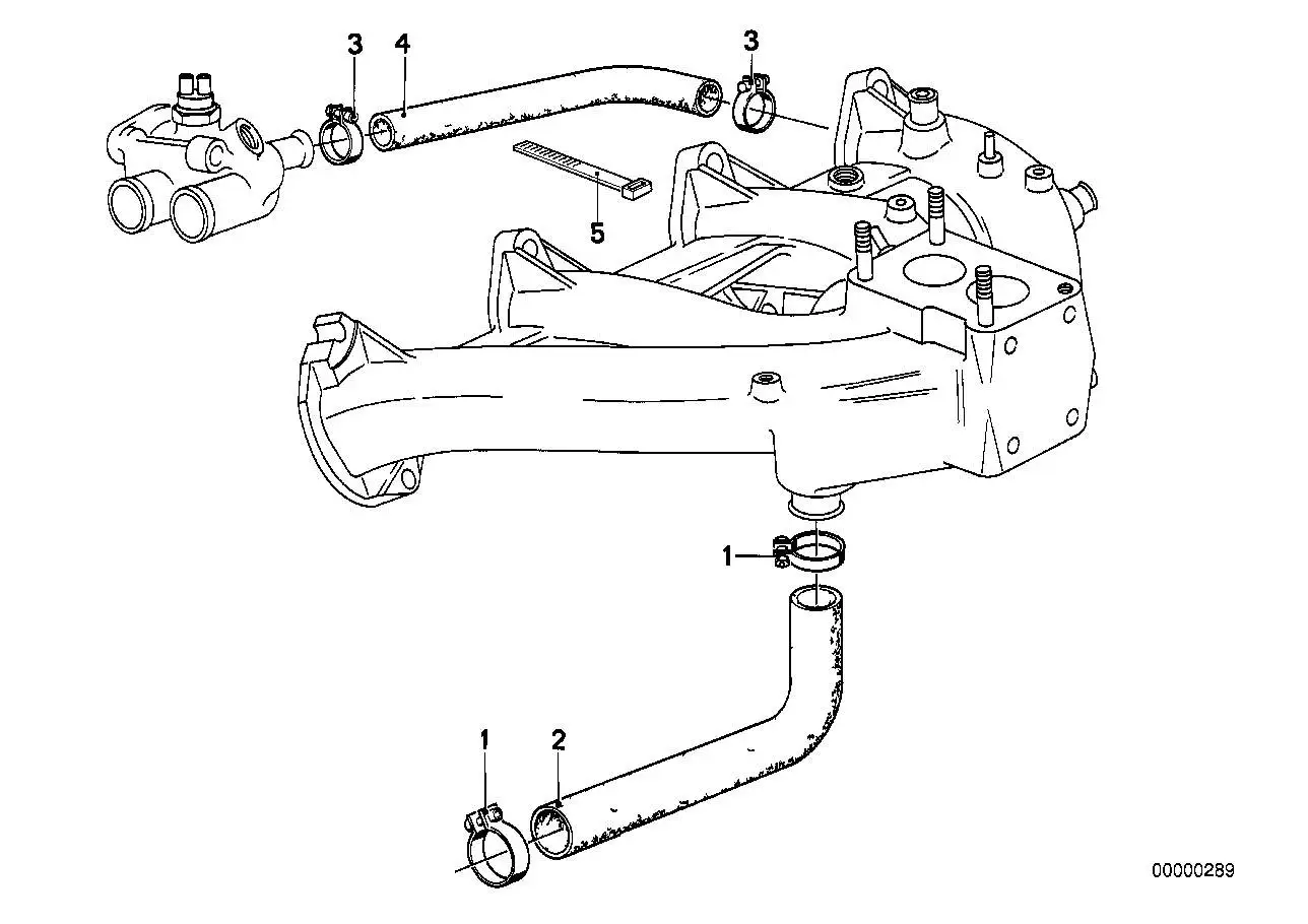 BMW Wasserschlauch E12 E21 11531266465 - Bildposition 02