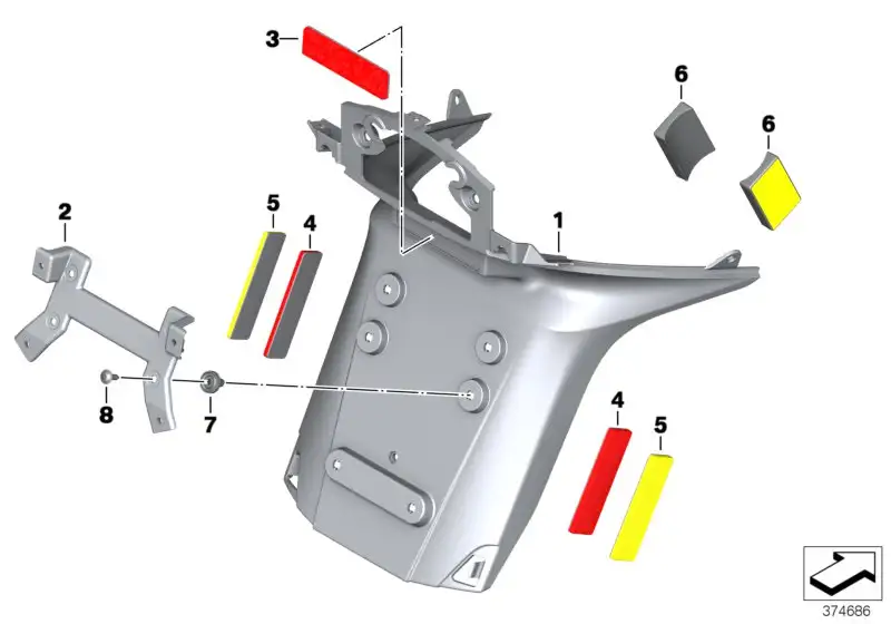 BMW Kennzeichenadapter K48 K52 63147727679