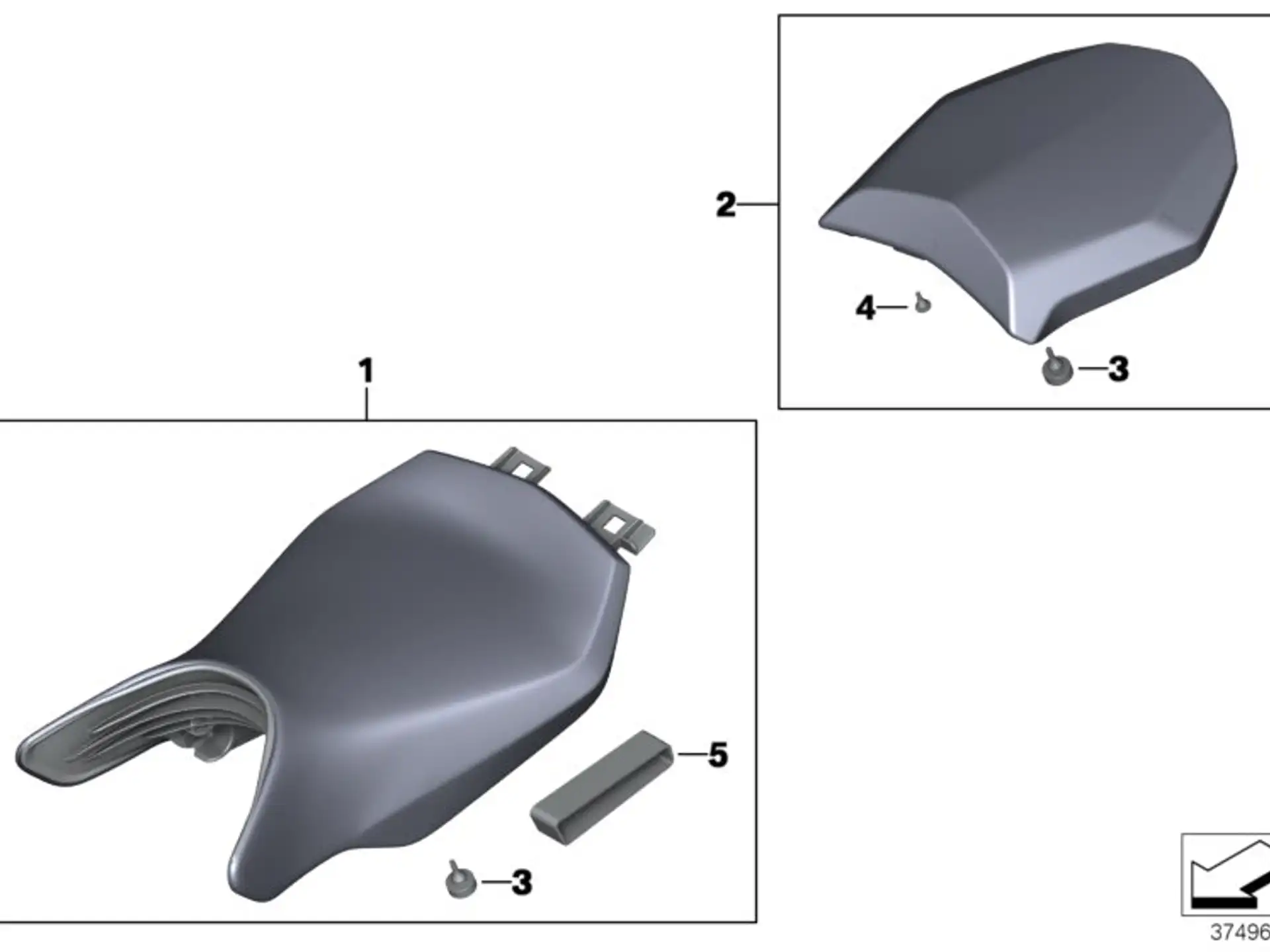 BMW Fahrersitz schwarz hoch K53 K54 52538534318