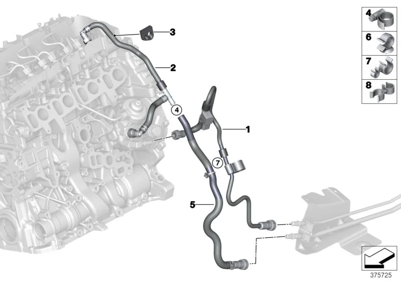 BMW Kraftstoffzulaufleitung F25 F26 13538514099