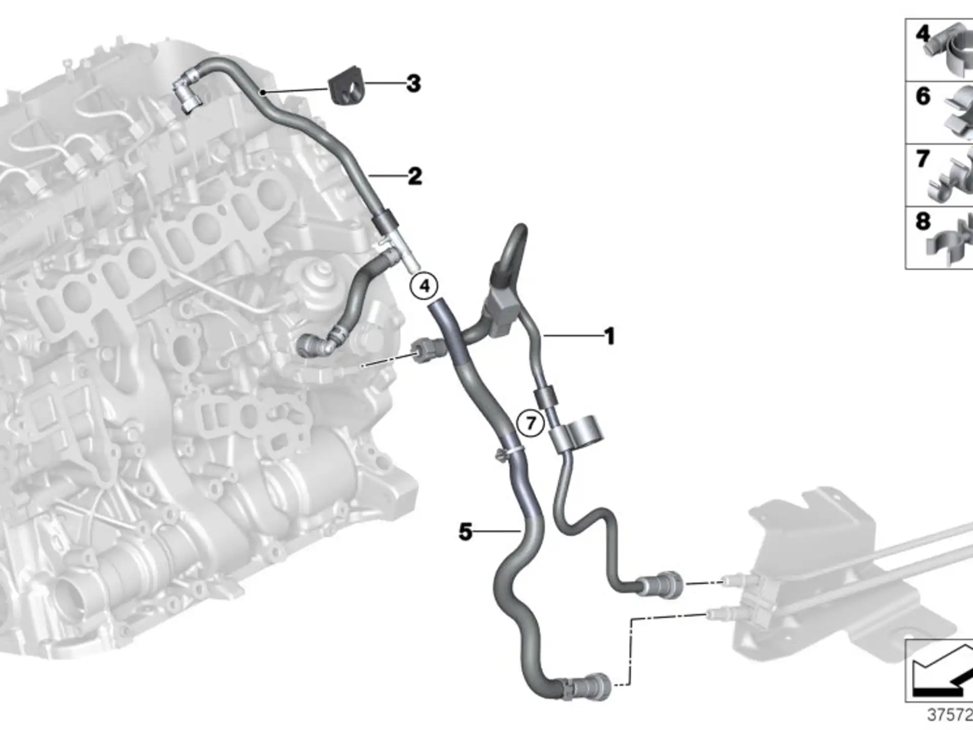 BMW Kraftstoffzulaufleitung F25 F26 13538514099