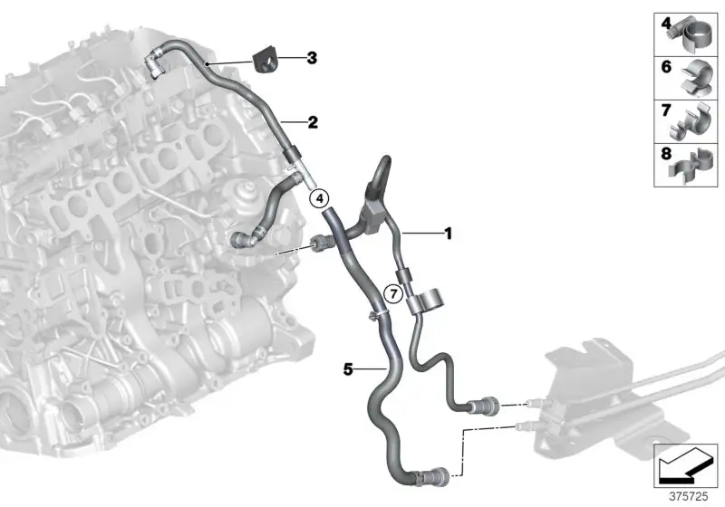 BMW Abstandshülse 13537629902 - Bildposition --