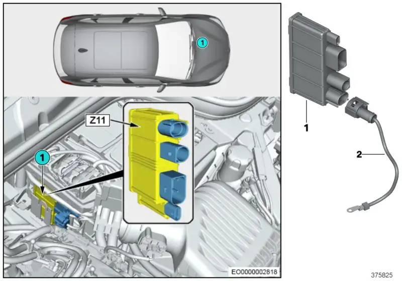 BMW Integriertes Versorgungsmodul F39 F45 F48 F54 F55 F56 F57 126