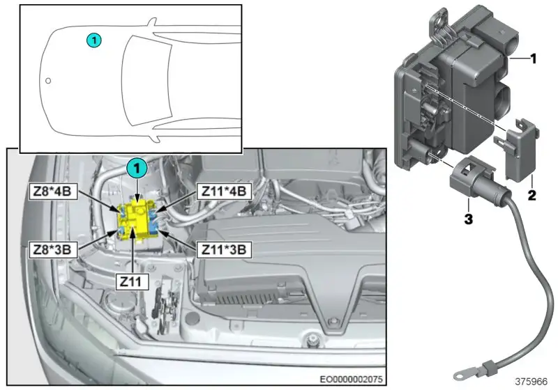 BMW Versorgungsleitung E70 E71 F01 F02 F06 F07 F10 F11 F12 F13 F1