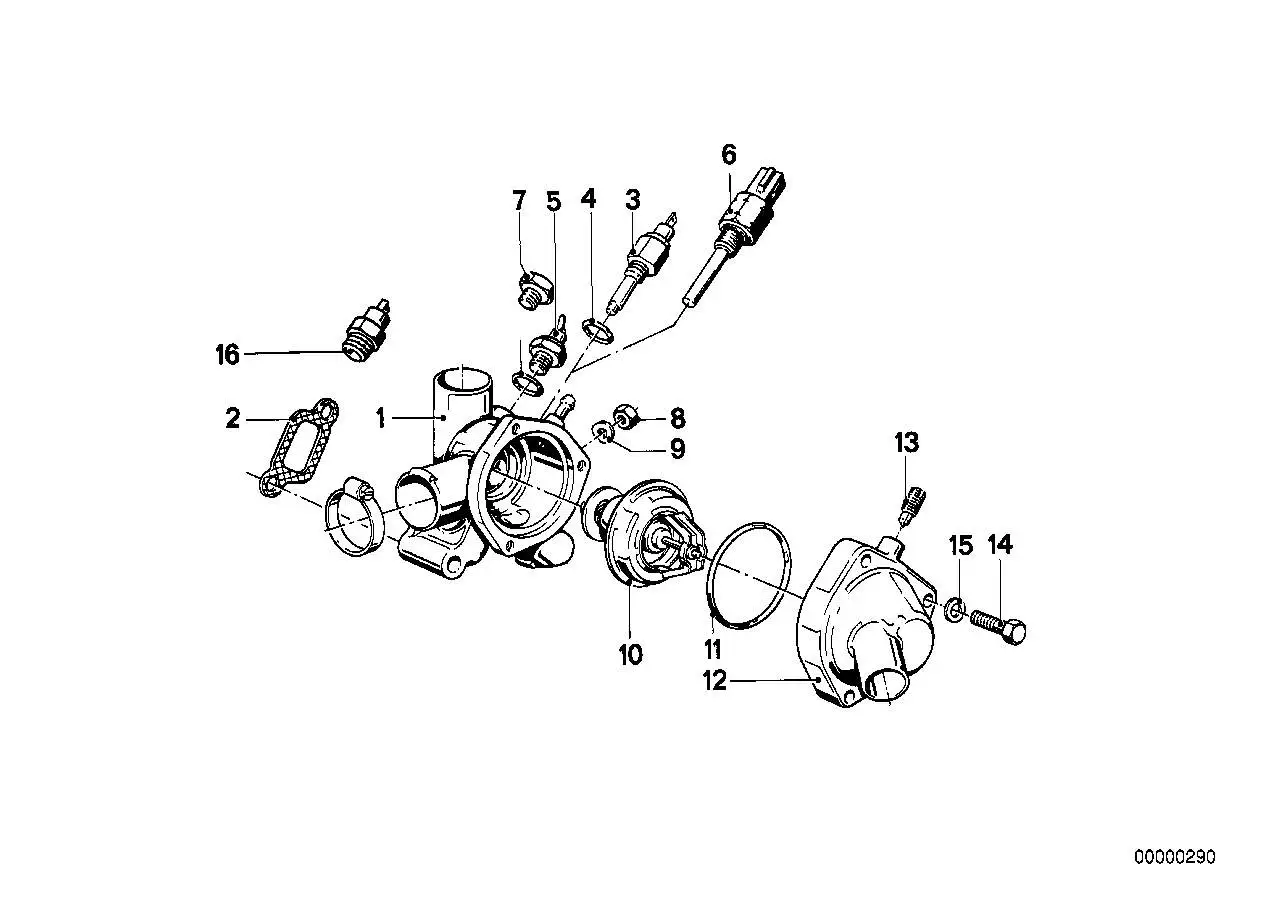 BMW Thermostat E12 E21 E28 E30 E34 11531265085