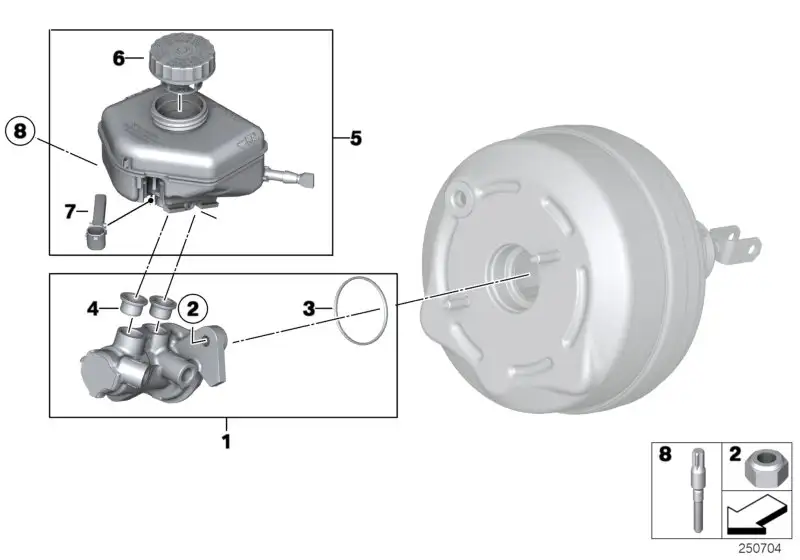 BMW Hauptbremszylinder F20 F21 F22 F23 F30 F31 F32 F33 F34 F36 34