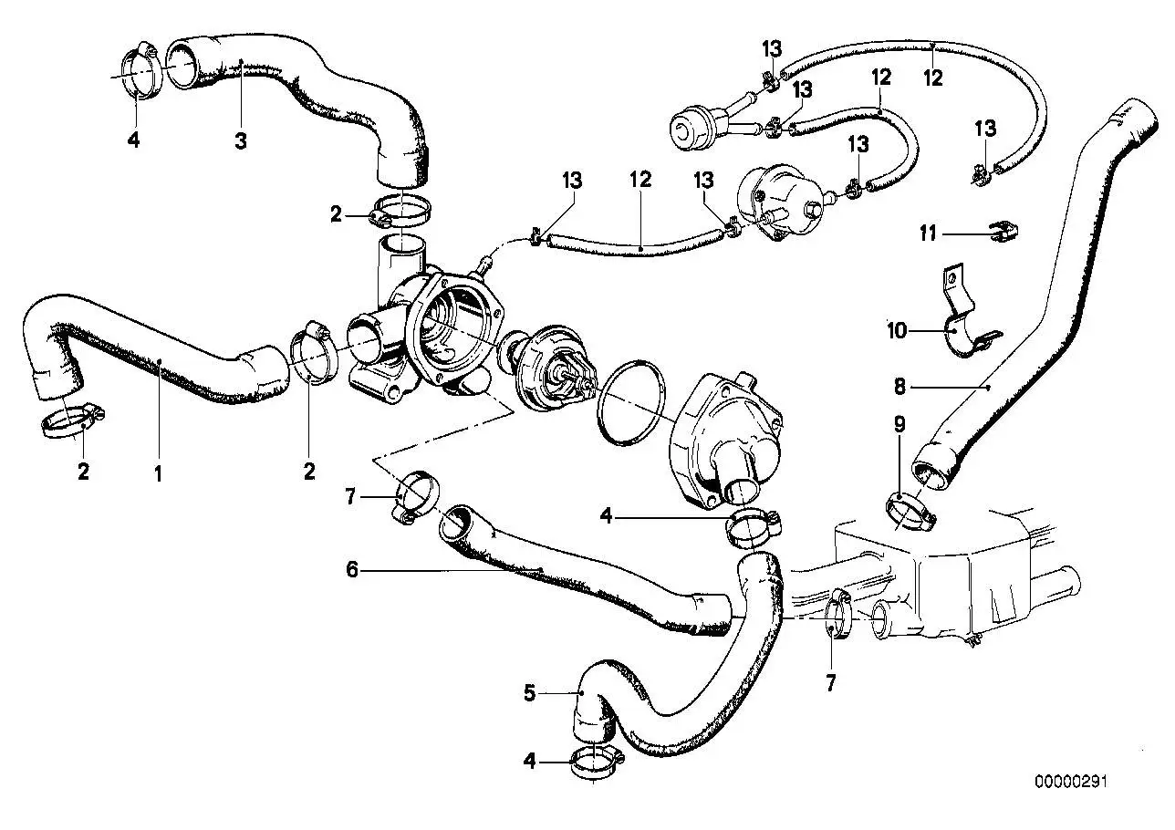 BMW Wasserschlauch E21 E28 11531276385