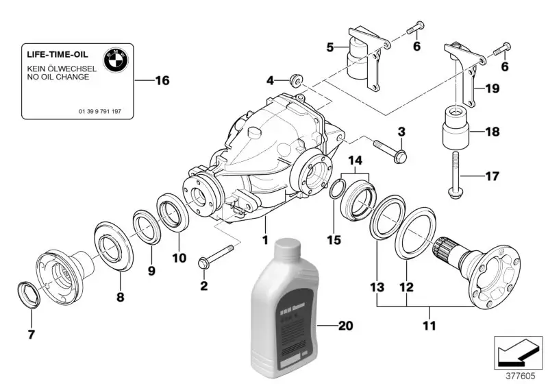 BMW Mitnehmerflansch Abtrieb E46 E81 E82 E83 E84 E85 E87 E88 E90