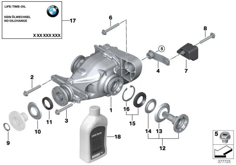 BMW Gewindebuchse E81 E82 E84 E87 E88 E90 E91 E92 E93 33326770288