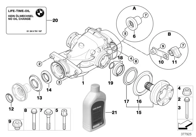 BMW Halter Schwingungstilger E81 E82 E84 E87 E88 E90 E91 E92 E93