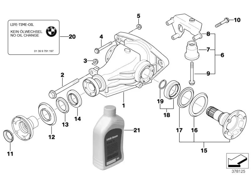 BMW Wellendichtring E23 E24 E28 E31 E32 E34 E36 E39 E46 E60 E61 E